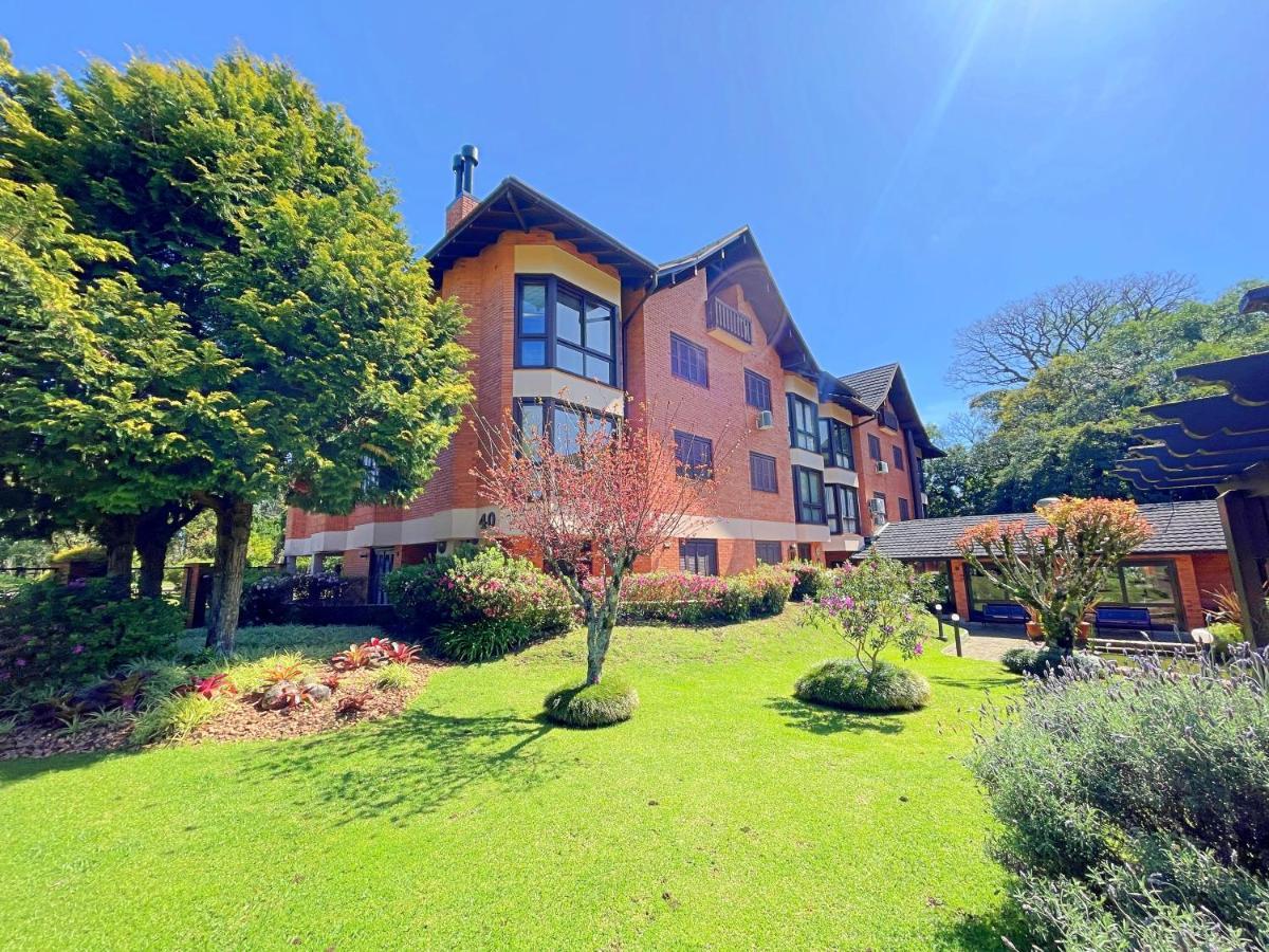 Aconchegante Apto 3 Dorm. Com Piscina Aquecida Gramado Exterior photo